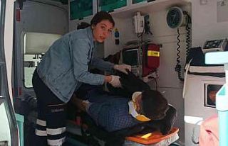 Motosiklet otomobile arkadan çarptı: 1 yaralı