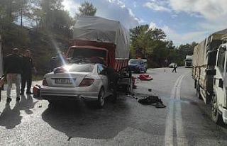 Oğlunun cenazesini almaya gelirken kazada hayatını...