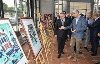 Öğretmenlerden karma sanat sergisi