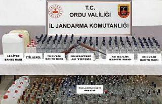 Ordu’da sahte alkol operasyonu
