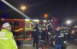 Otomobil aydınlatma direğine çarptı: 1 ölü