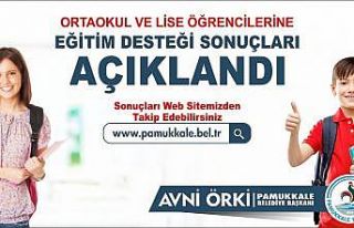 Pamukkale Belediyesi’nin eğitim yardımı sonuçları...