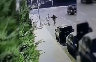 Pendik’te genç kıza sokak ortasında şiddet kamerada