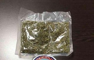 Polisi görünce uyuşturucu paketlerini yere attılar