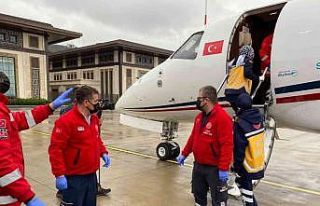 Rize’den ambulans uçak ile İstanbul’a sevk edildi