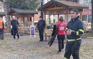 Safranbolu Belediyesi itfaiyesinden tatbikat