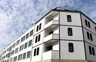 Safranbolu’da binaların ön cephe yenileme çalışmaları...