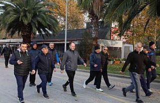 Sağlık için yürüdüler