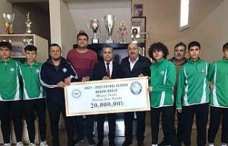 Salihli Belediyespor’a 20 bin liralık başarı...