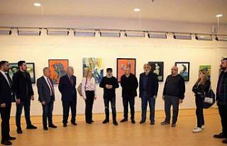 SANKO’da “insan” temalı resim sergisi açıldı