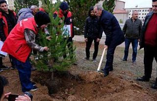 SCÜ’de onlarca fidan toprakla buluştu