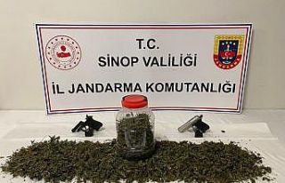 Sinop’ta 1 kilo esrar ele geçirildi