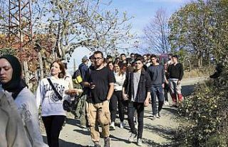 SUBÜ’nün doğa tutkunları Doğançay’da yürüdü