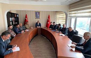 Susuz kaymakamı şube müdürleriyle buluştu