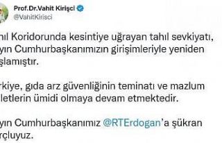 Tahıl koridorunda sevkiyat yeniden başladı