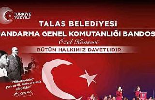 Talas’ta Jandarma Konseri heyecanı