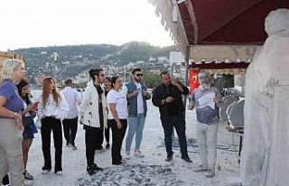 Taş Heykel Sempozyumu yoğun ilgi görüyor