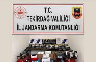Tekirdağ’da 100 bin adet kaçak makaron ele geçirildi