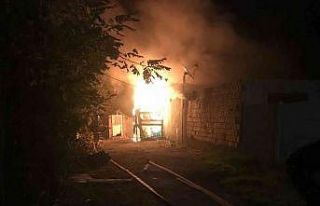 Tekirdağ’da korkutan gecekondu yangını