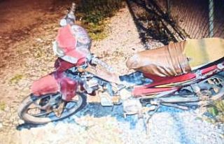 Terk edilmiş motosiklet otoparka çekildi