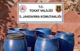 Tokat’ta bin 338 litre kaçak içki ele geçirildi