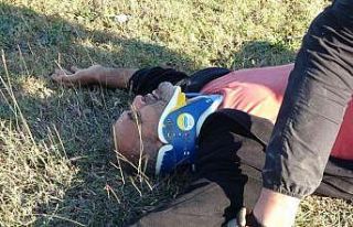 Trafik kazasında eşini kaybeden yaralı adamın...