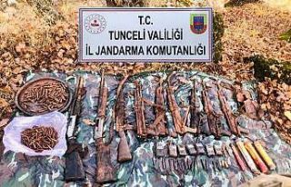 Tunceli’de teröristlere ait sığınak imha edildi