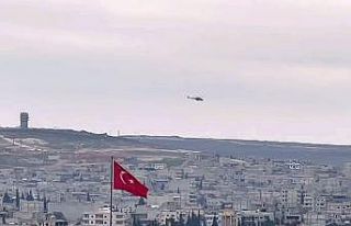 Türkiye - Suriye sınırında hava hareketliliği