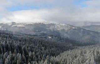 Türkülere konu olan Ilgaz Dağı beyaza büründü