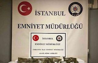 Ümraniye’de torbacının evindeki bazadan 7 kilo...