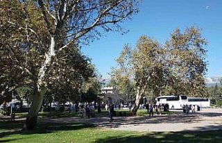 Umre yolcuları dualarla uğurlandı