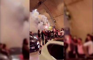 Üsküdar’da asker eğlencesi için tüneli kapattılar