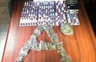 Uyuşturucuyu maskenin içine saklayan şüpheli yakalandı