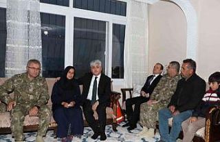 Vali Doğan: "Her zaman şehit ailelerimizin...