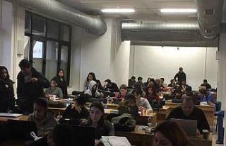 Vize haftasının son günlerine rağmen kütüphanedeki...