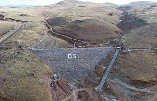 Yakutiye Köşk Barajı’nda su tutma işlemi gerçekleştirildi