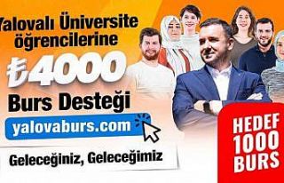 Yalova’da bin öğrenci için burs kampanyası