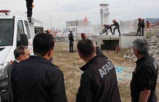 Yerel düzey kentsel arama kurtarma tatbikatı yapıldı