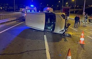 Yol çalışmasını geç fark etti, sürücünün...