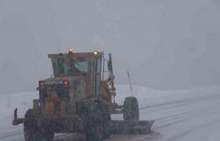 Yüksek kesimler kardan beyaza büründü