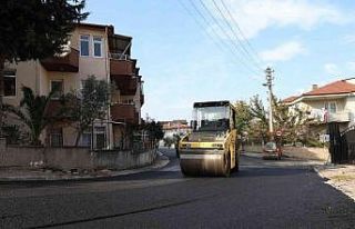 Zeytin Sokak da asfaltlandı