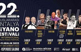 22. Uluslararası Antalya Piyano Festivali başlıyor