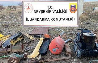 3 hırsız çaldıkları malzemelerle yakalandı