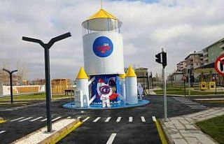 Ağrı’da Çocuk Trafik Eğitim Parkı tamamlanarak...