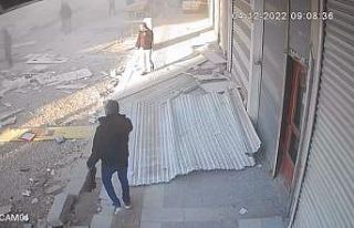 Akçakale’de patlama anı güvenlik kamerasında