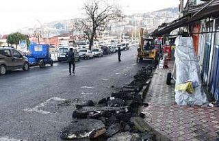 Alaplı Belediye Başkanı Tekin şantiye şefi gibi...