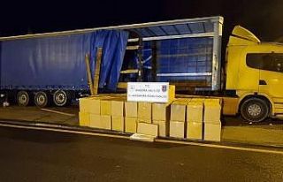 Ankara’da 100 bin paket sarılmış tütün ele...