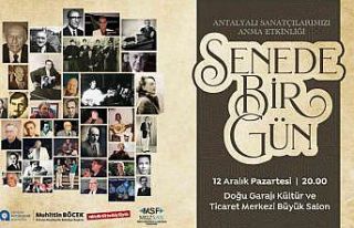 Antalyalı sanatçılar ‘Senede Bir Gün’ konseri...