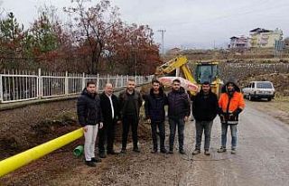 Arapgir’de doğalgaz çalışmalarına başlandı