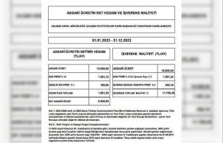 Asgari ücretin işverene maliyeti 11 bin 759 lira...